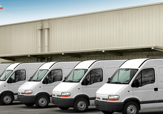 van fleet of commercial vehicles protected by van couier locks